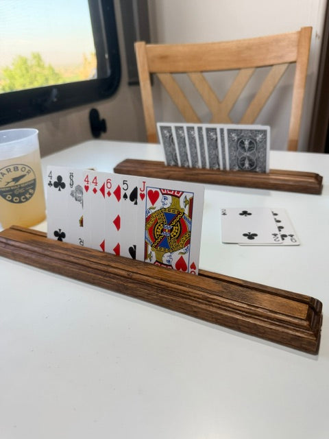 Handmade Wooden Playing Card Holders